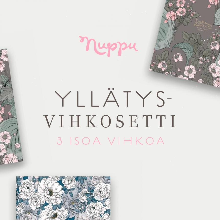 Yllätysvihkosetti, 3 isoa vihkoa