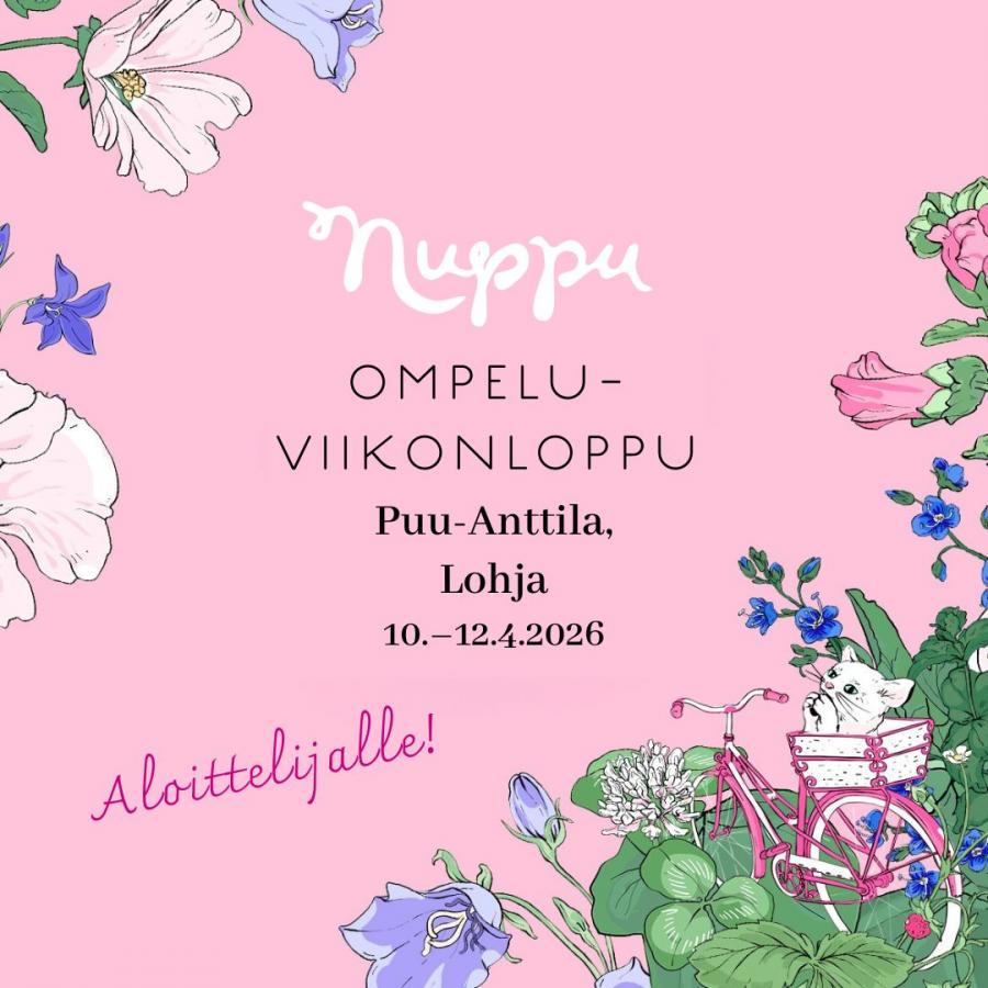 Nupun ompeluviikonloppu – Aloittelijalle!