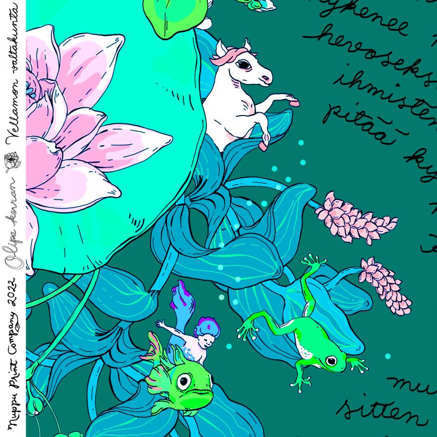 Olipa kerran urheilutrikoo liukas, merenvihreä