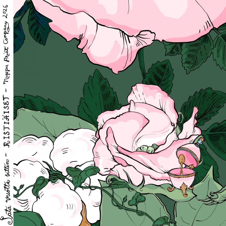 Ristiäiset luomutrikoo, sammaleenvihreä