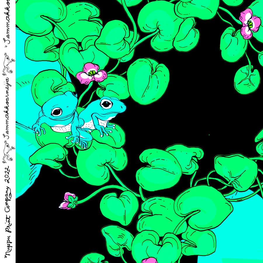 Sammakkoarmeija urheilutrikoo liukas, musta