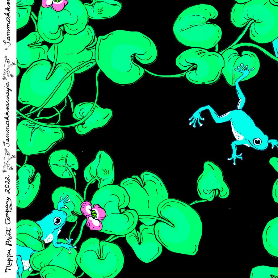 Sammakkoarmeija urheilutrikoo liukas, musta