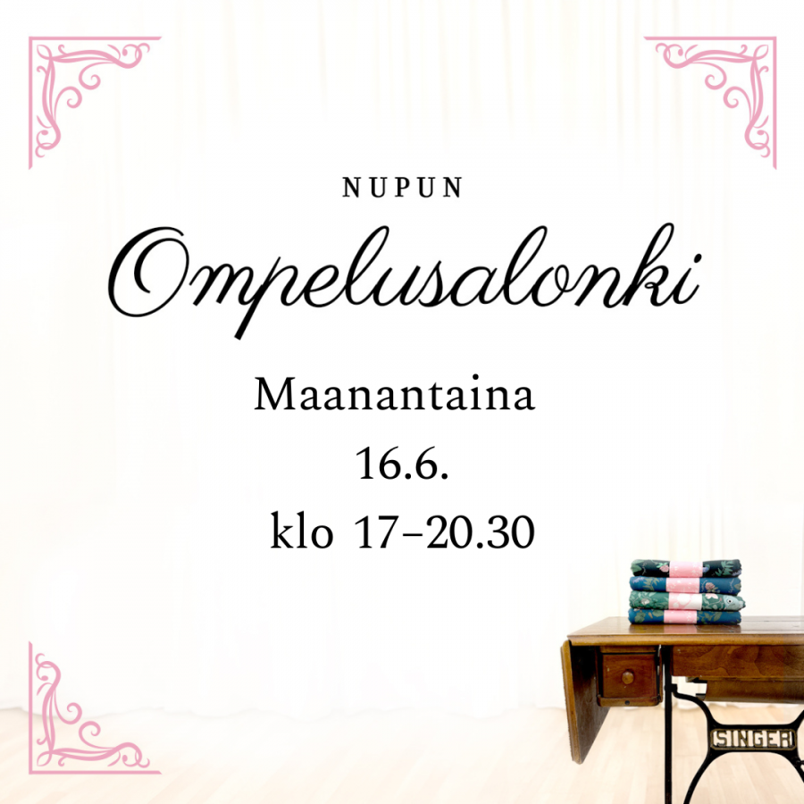 Ompelusalonki ma 16.6.