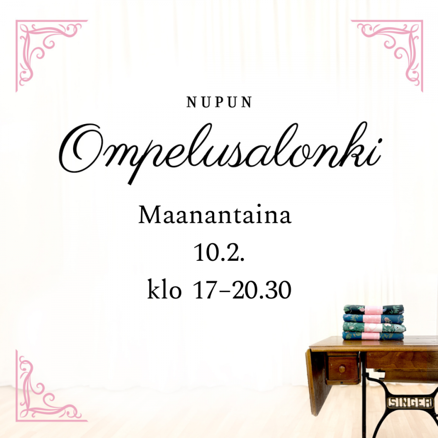 Ompelusalonki ma 10.2.