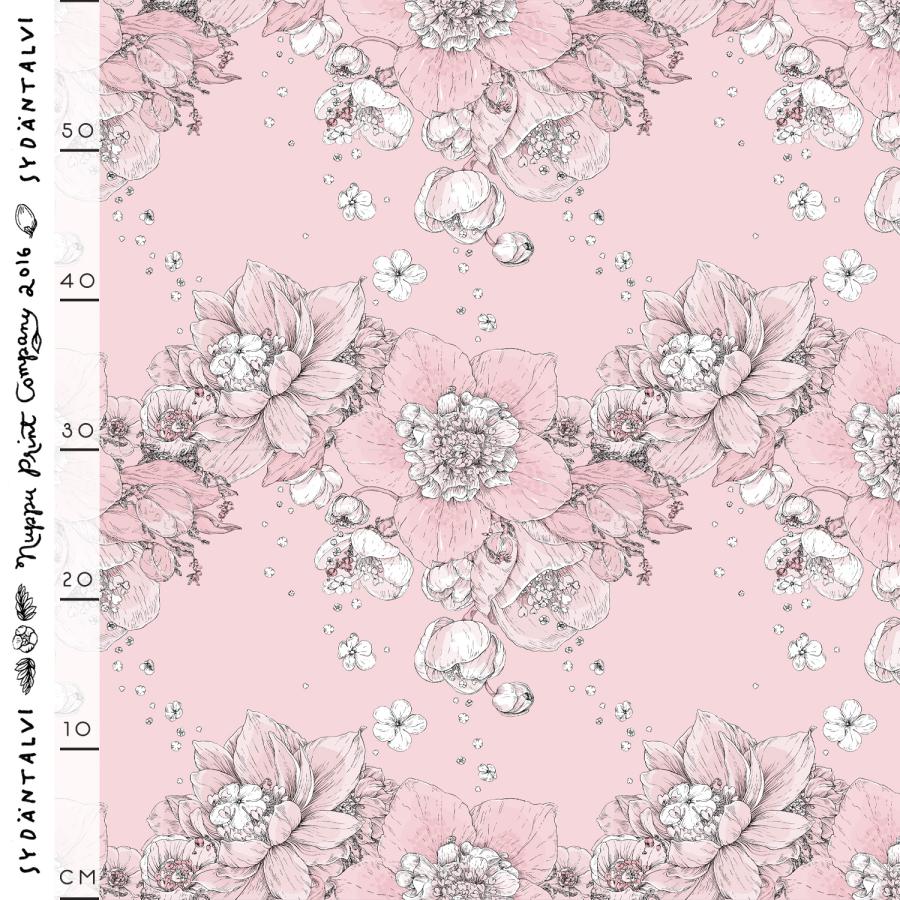 Sydäntalvi TENCEL-satiini, puuteri
