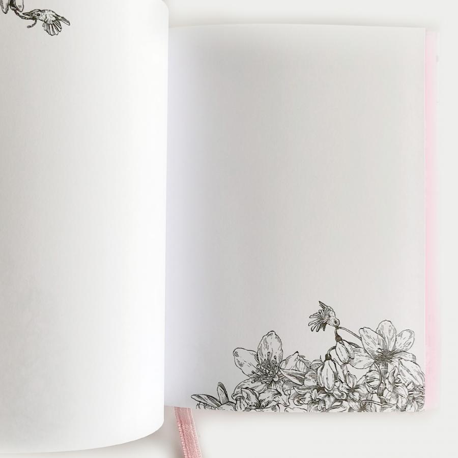 Sydäntalvi notebook pale pink, hardcover