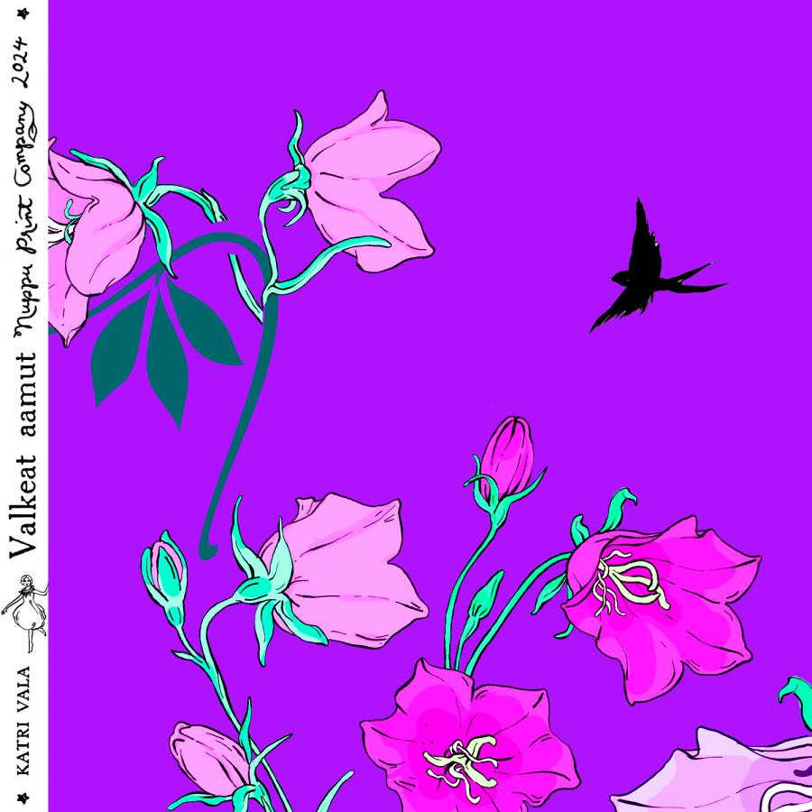 Valkeat aamut luomutrikoo, superlila