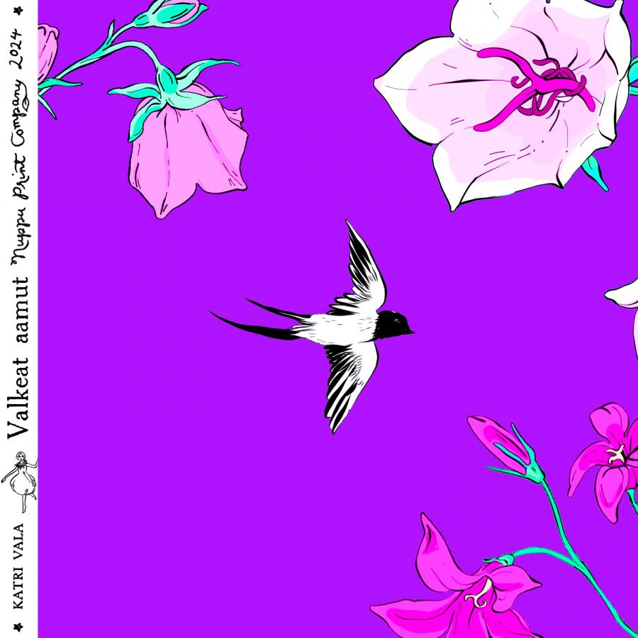 Valkeat aamut luomutrikoo, superlila