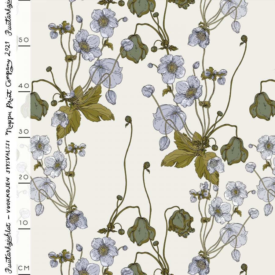 Vuokkojen syysvalssi pellava, beige